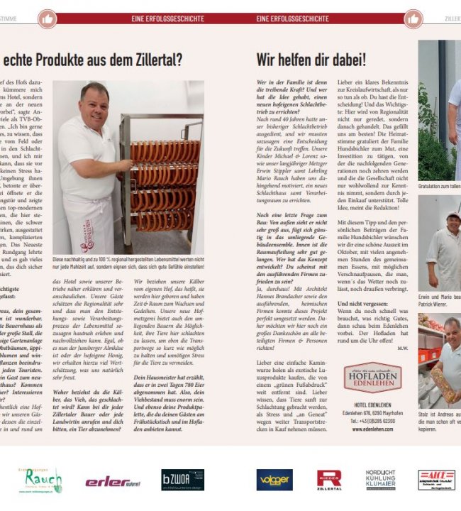 Neue Hofmetzgerei Edenlehen Artikel Heimatstimme.JPG